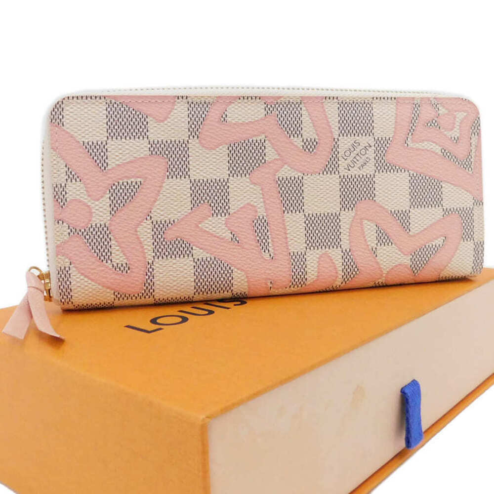 Louis Vuitton Long Wallet Portefeuille Clemence Tahiti Damier Azur